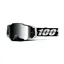 100% Armega Silver Mirror Lens Goggles in Renen s2