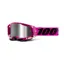 100% Racecraft 2 Goggles in Silver Flash Mirror Lens Maho