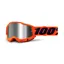 100% Accuri 2 Silver Mirror Lens Goggles in Orange