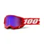 100% Accuri 2 Youth Goggles in Red/Blue Mirror Lens/Red