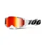 100% Armega Red Mirror Lens Goggles in Lightsaber