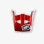 100% Aircraft Replacement Visor in Dexter Red