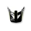 100% Status Replacement Visor in Faa Charcoal